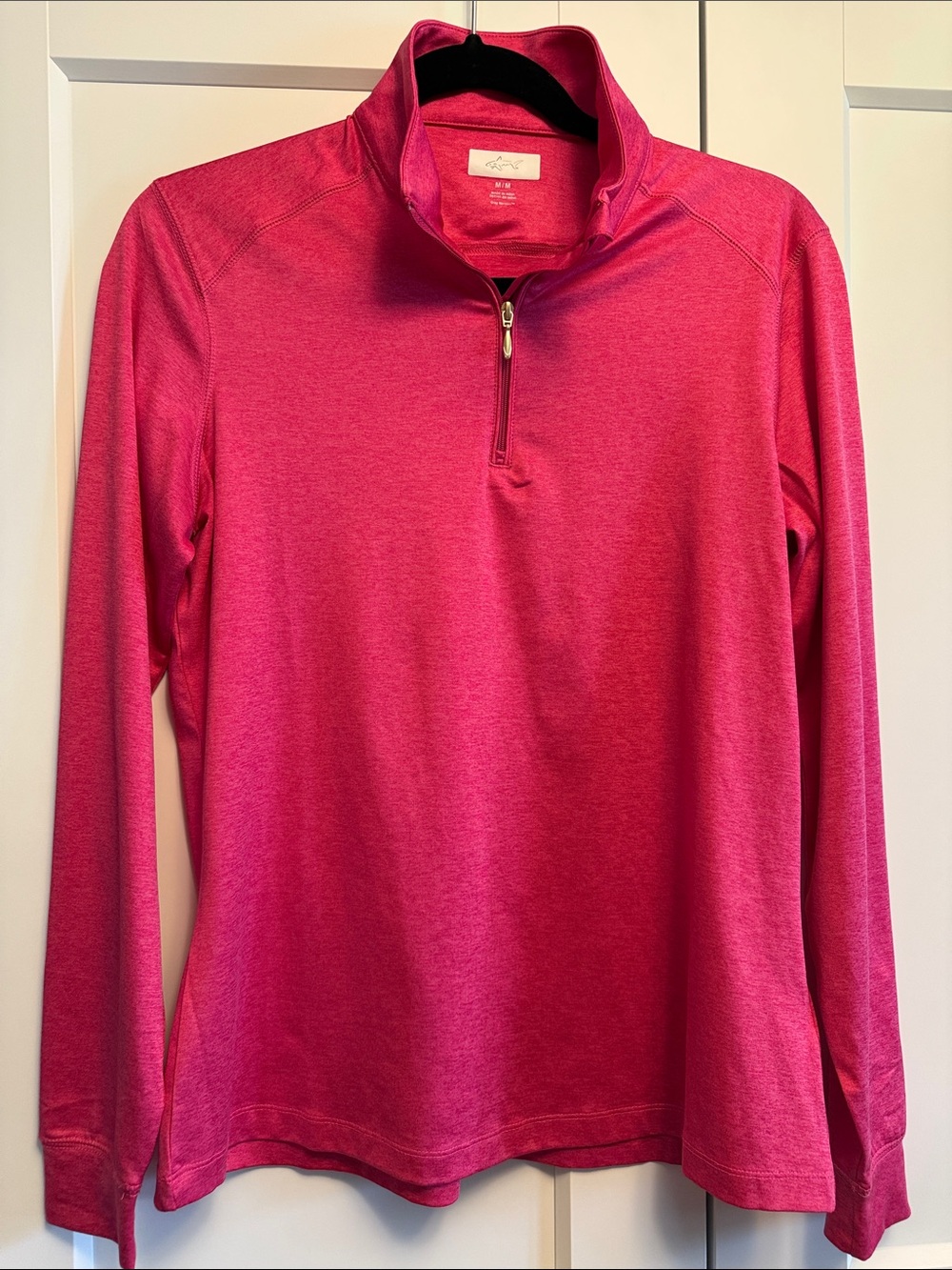 Greg Norman Collection Hot Pink Quarter-Zip Pullover